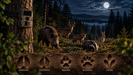 Animaux observables la nuit avec une caméra de chasse