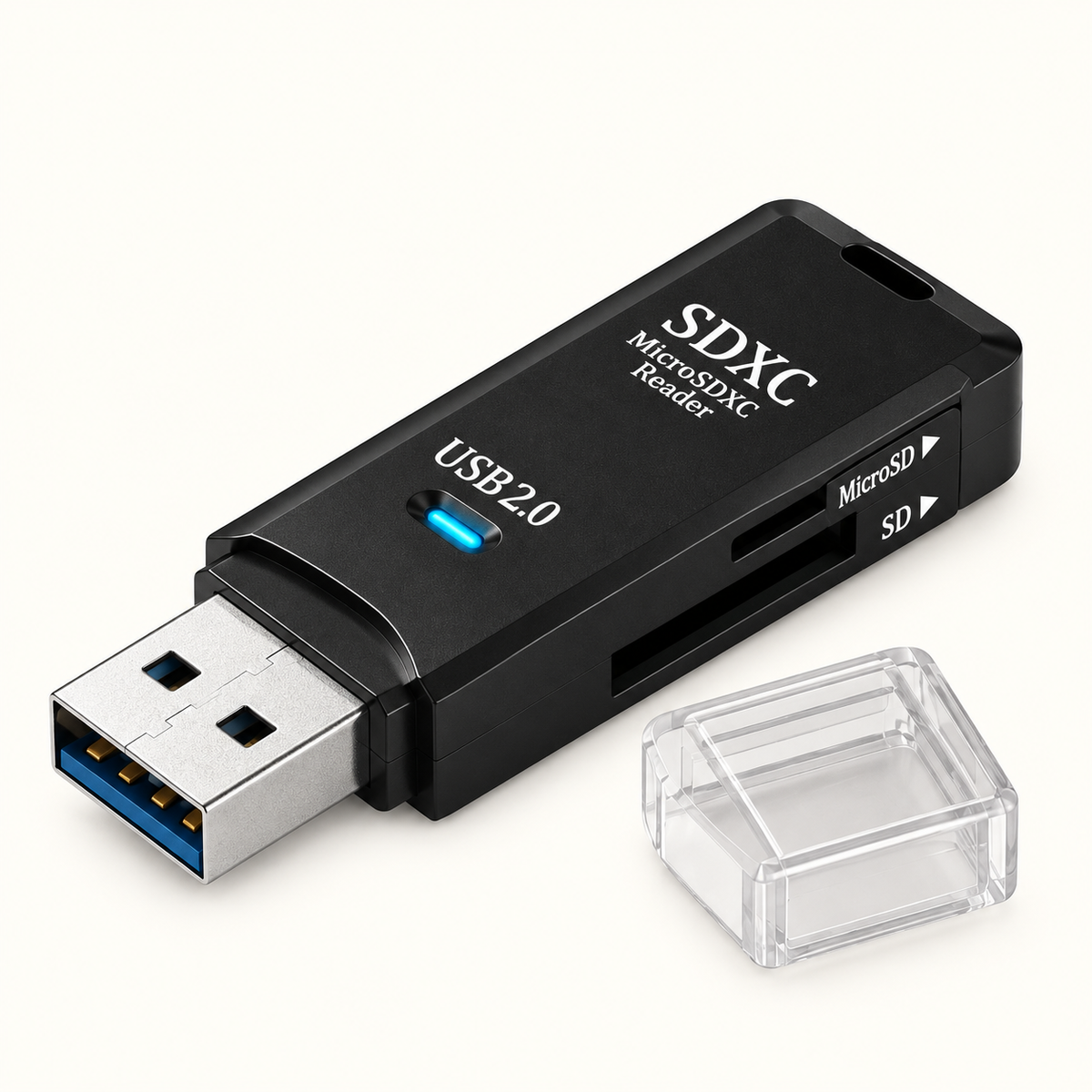 Adaptateur MicroSD vers SD sur fond #FCFAF4