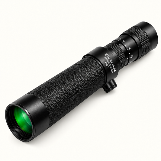 Monoculaire 8-24x40 sur fond #FCFAF4