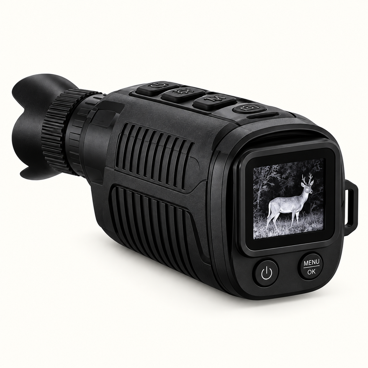 Monoculaire de vision nocturne 850 nm sur fond #FCFAF4